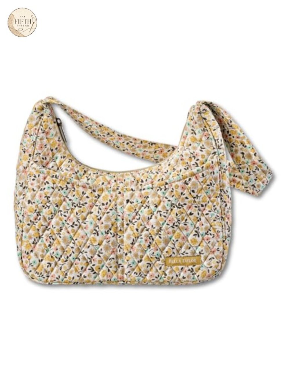 Quilted Hobo Shoulder Bag Compact Everyday Essentials Washable Women's Handbag